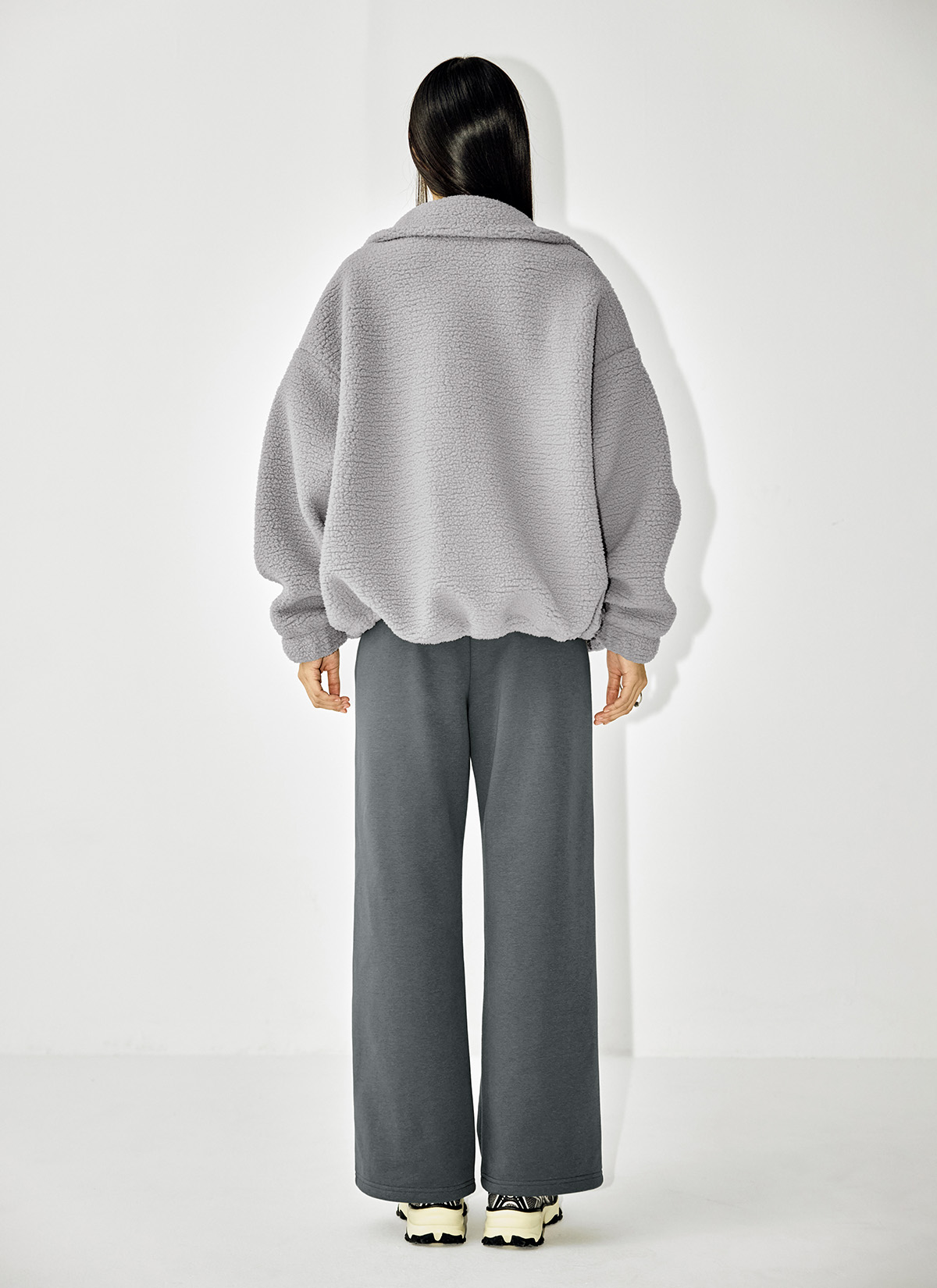 Áo lông cừu Sherpa high-neck jumper - XA5410G - Ảnh 65