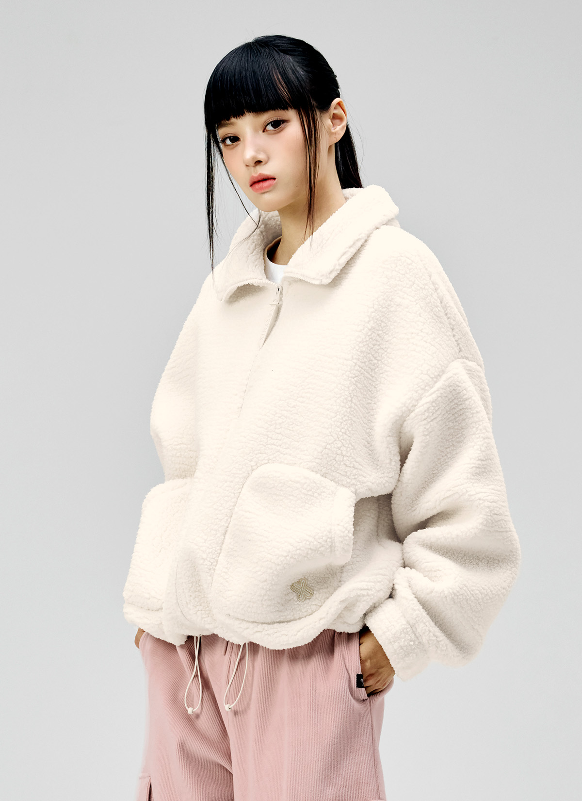 Áo lông cừu Sherpa high-neck jumper - XA5410G - Ảnh 71