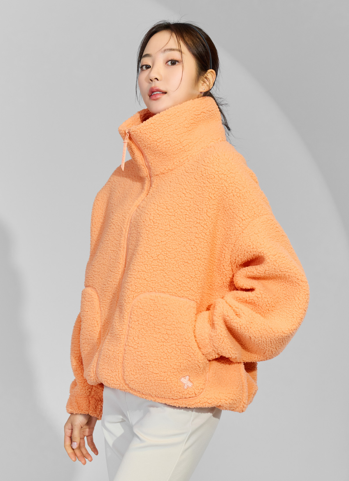 Áo lông cừu Sherpa high-neck jumper - XA5410G - Ảnh 55