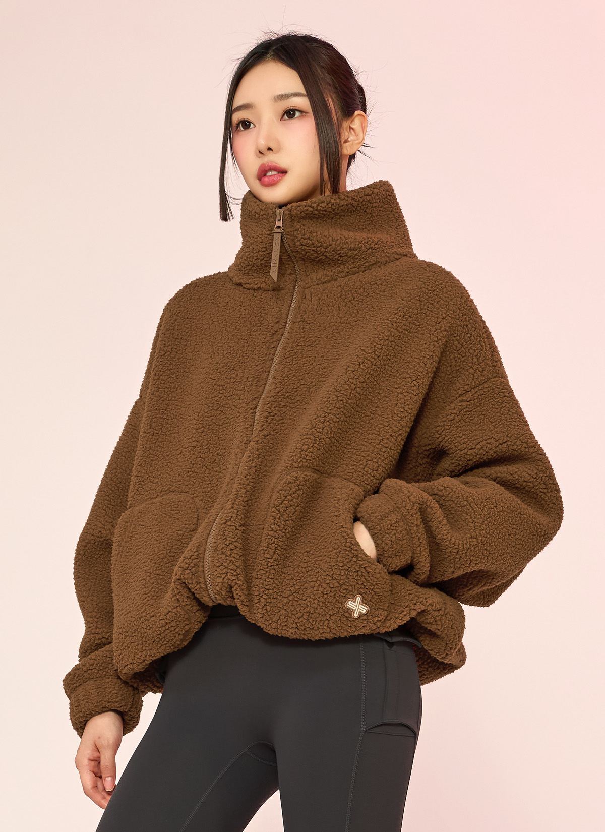 Áo lông cừu Sherpa high-neck jumper - XA5410G - Ảnh 39