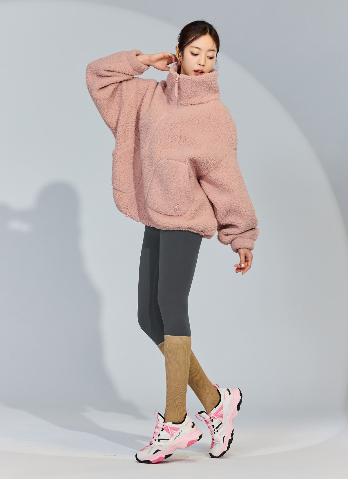 Áo lông cừu Sherpa high-neck jumper - XA5410G - Ảnh 50