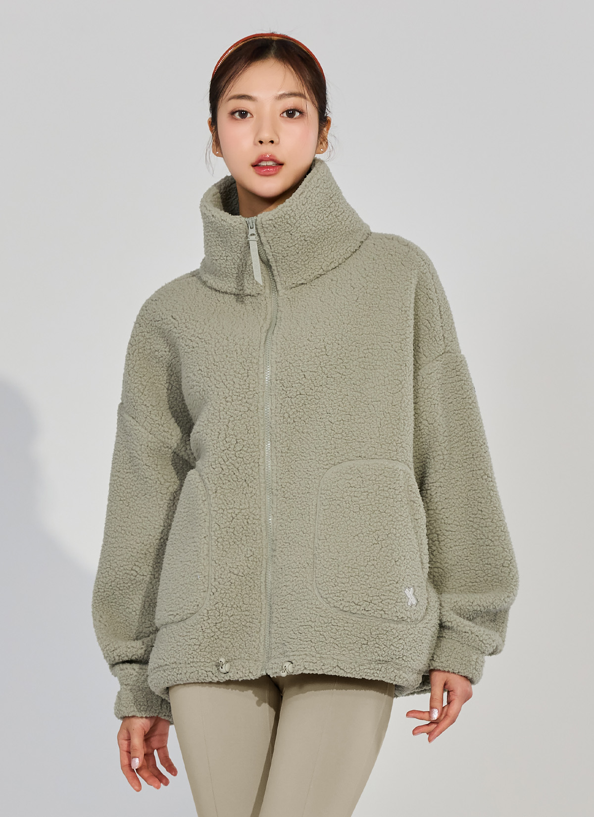 Áo lông cừu Sherpa high-neck jumper - XA5410G - Ảnh 31