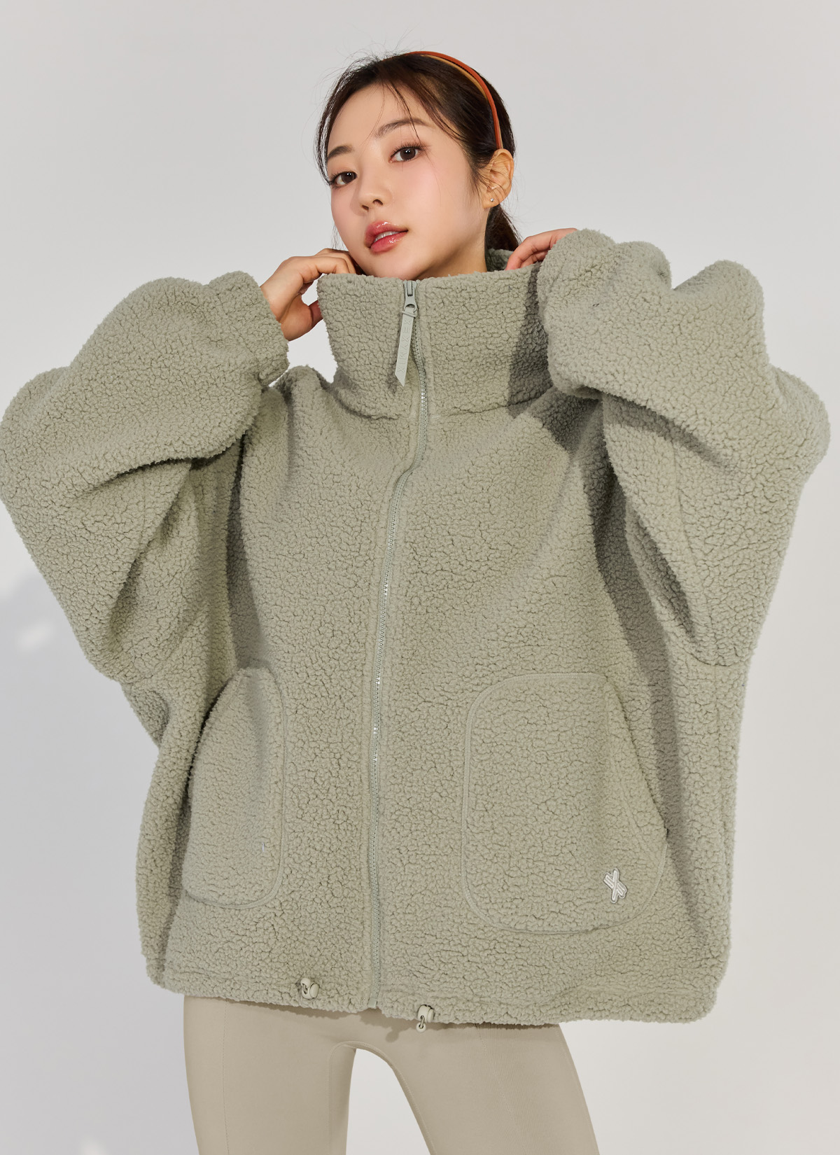 Áo lông cừu Sherpa high-neck jumper - XA5410G - Ảnh 33