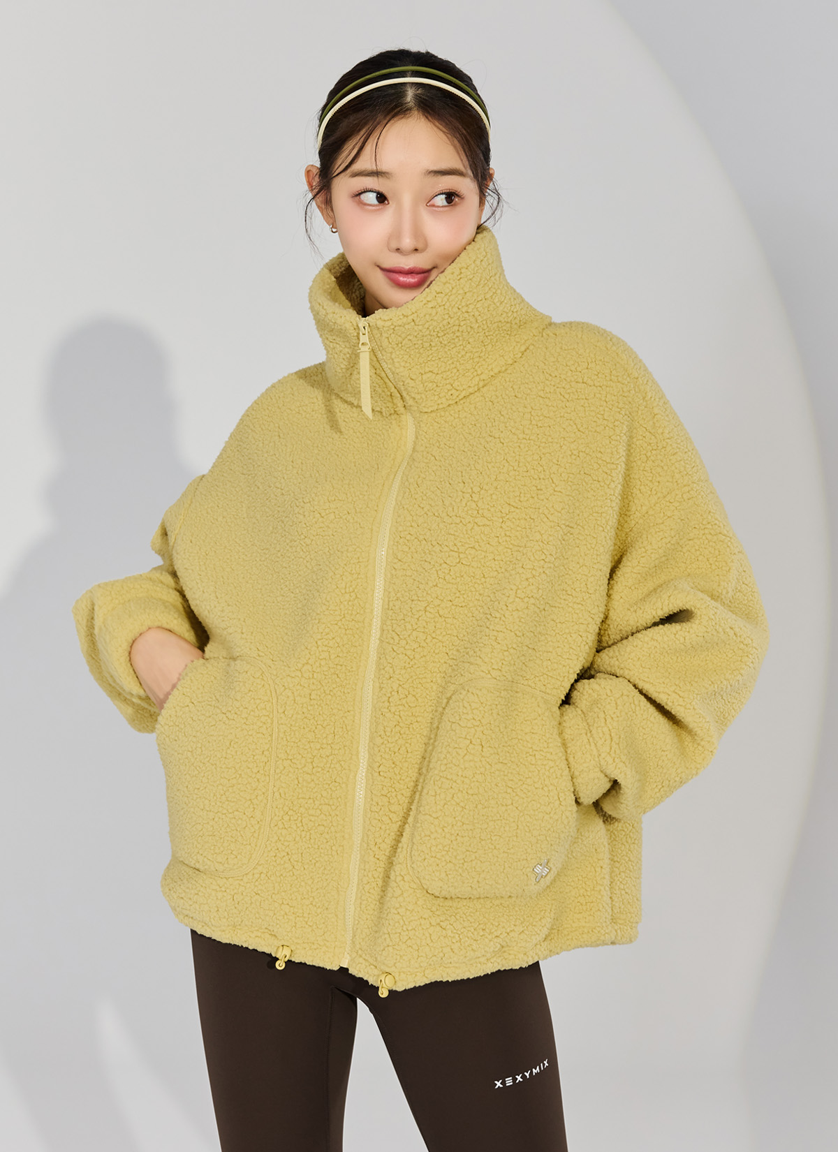 Áo lông cừu Sherpa high-neck jumper - XA5410G - Ảnh 12