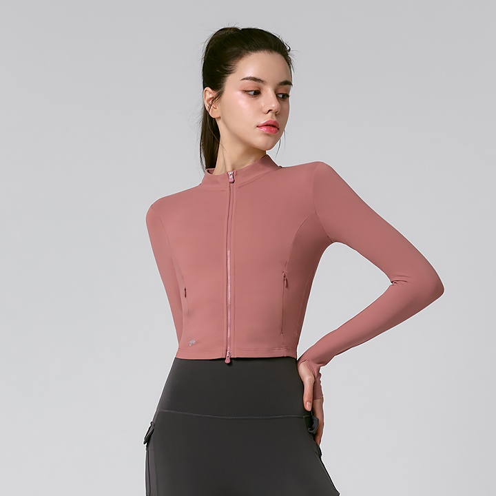 Áo Slim Fit Crop Zip-up Jacket - XJ0114F - Ảnh 4