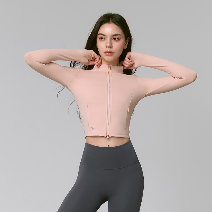 Áo Slim Fit Crop Zip-up Jacket - XJ0114F - Ảnh 7