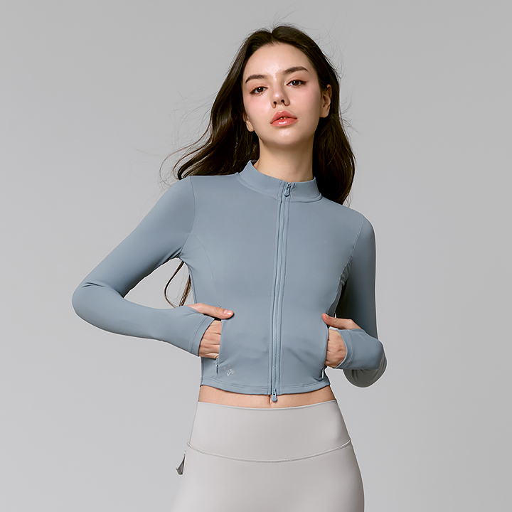 Áo Slim Fit Crop Zip-up Jacket - XJ0114F - Ảnh 8