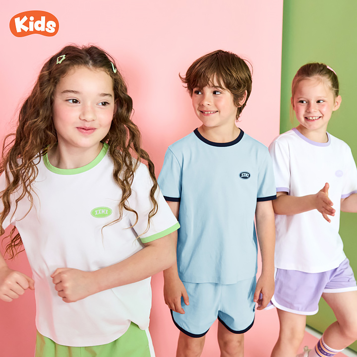 Basic eco color block short sleeve - XKUST20J2