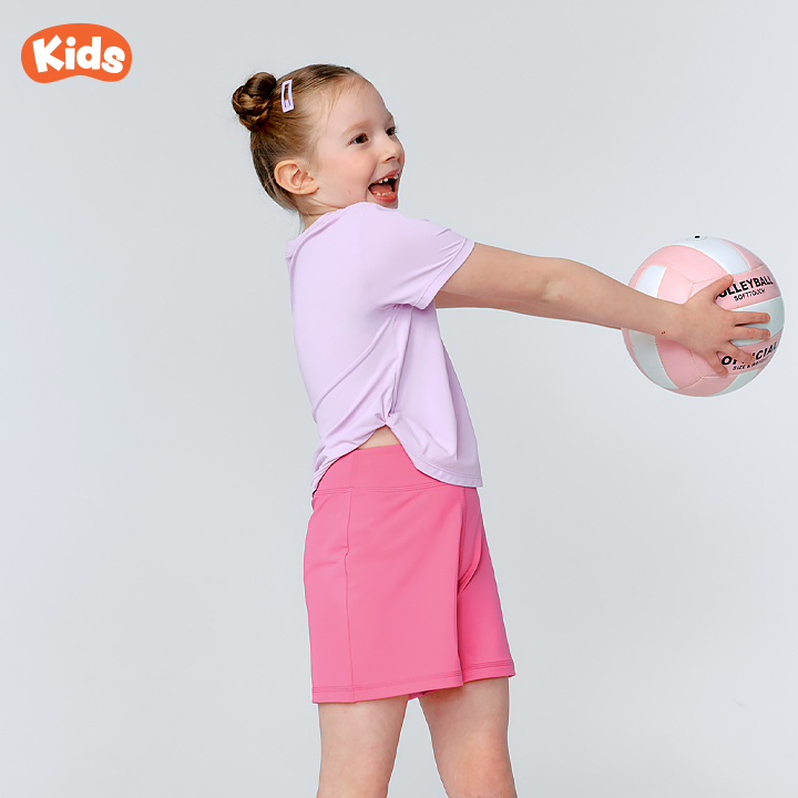 Air Mesh Side Twist Kids Short Sleeve  - XFK2TS1301