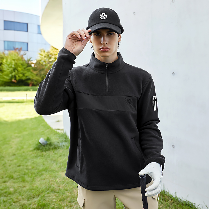 Áo nam tay dài Warming Fleece Half Zip-Up Long Sleeve - XGMHZ02J3