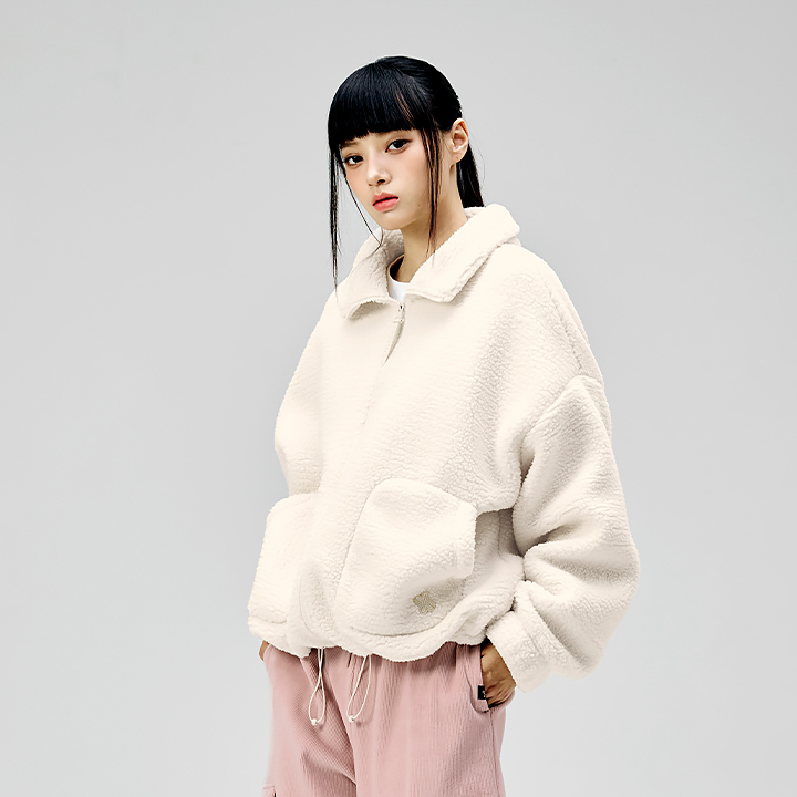 Áo lông cừu Sherpa high-neck jumper - XA5410G