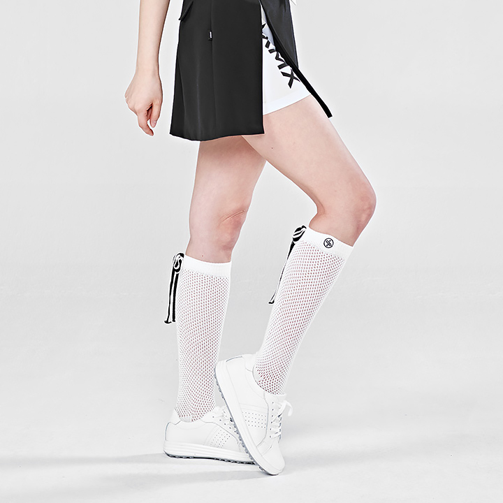 Non-Slip Ribbon Net Socks - XGFNS02J0