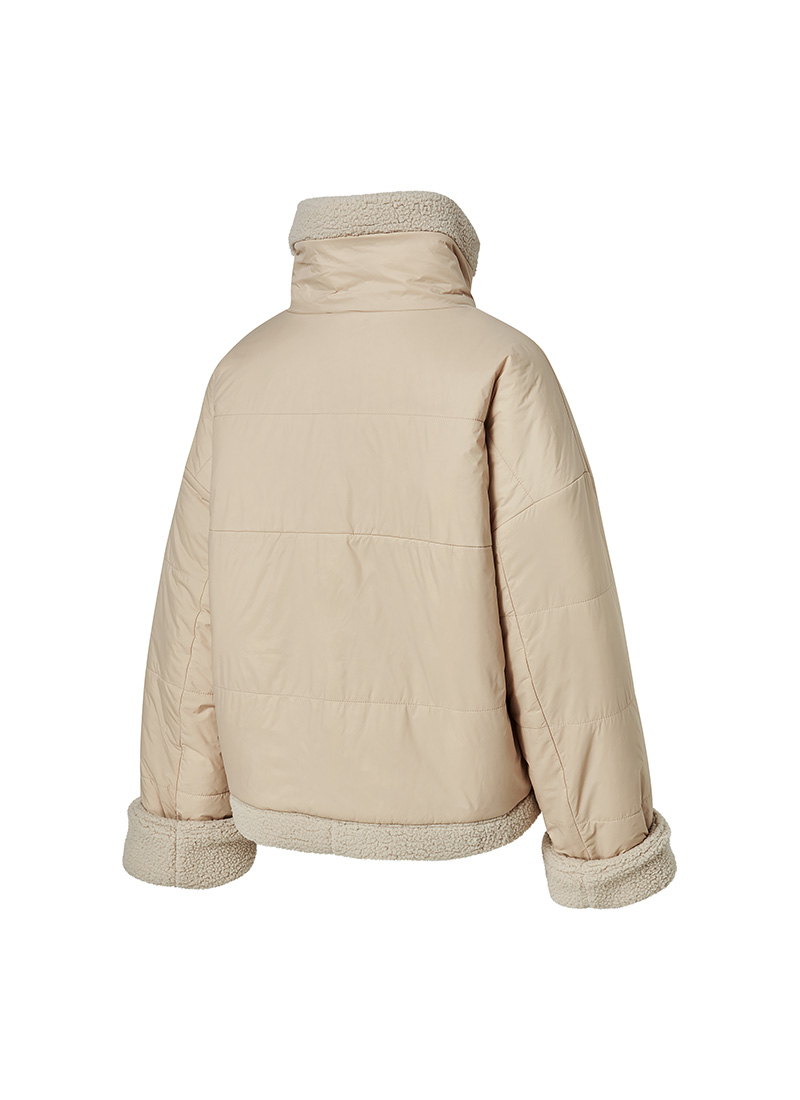 Áo 2 mặt Sherpa Woven Reversible Padded Jacket - XFK4JL1122 - Ảnh 9