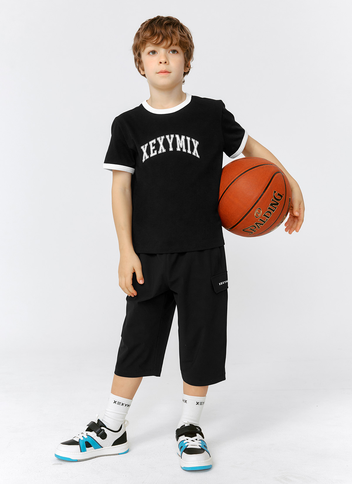 Quần bé trai Cooling Tricot Boys Cargo 3/4 Length Pants-XMK2PP1301 - Ảnh 2