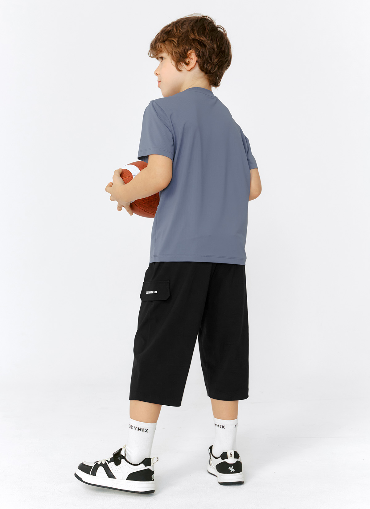 Quần bé trai Cooling Tricot Boys Cargo 3/4 Length Pants-XMK2PP1301 - Ảnh 4