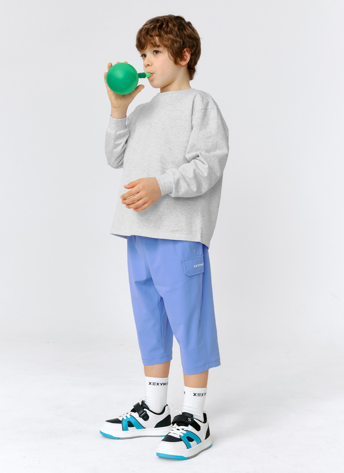 Quần bé trai Cooling Tricot Boys Cargo 3/4 Length Pants-XMK2PP1301 - Ảnh 10