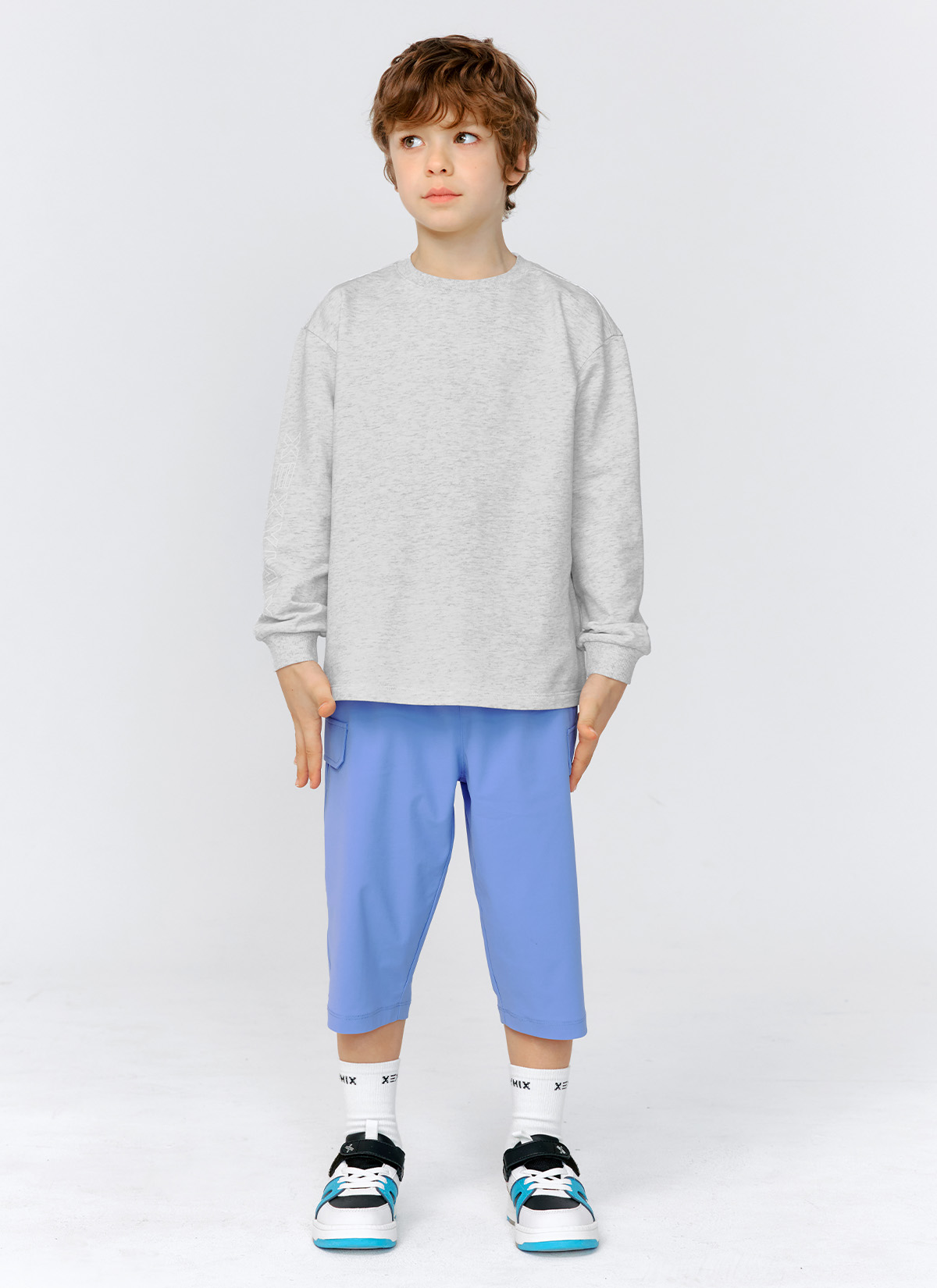 Quần bé trai Cooling Tricot Boys Cargo 3/4 Length Pants-XMK2PP1301 - Ảnh 11