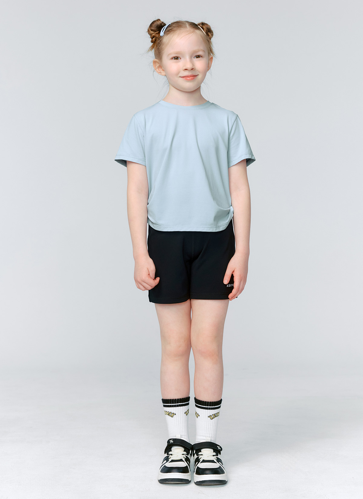 Air Mesh Side Twist Kids Short Sleeve - XFK2TS1301 - Ảnh 6
