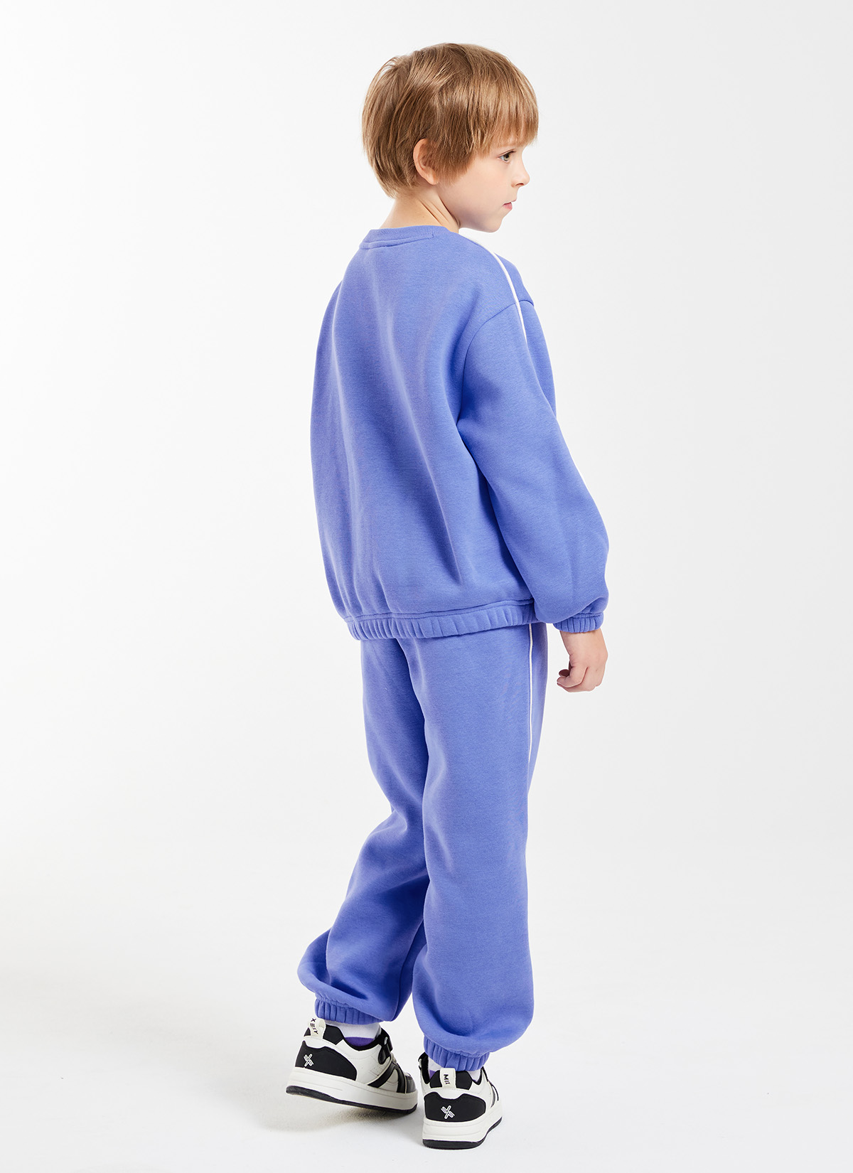 Fine Cotton Kids Piping Jogger Pants - XUK4PT1301 - Ảnh 7