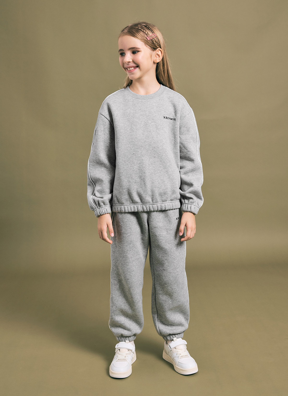 Fine Cotton Kids Piping Jogger Pants - XUK4PT1301 - Ảnh 10