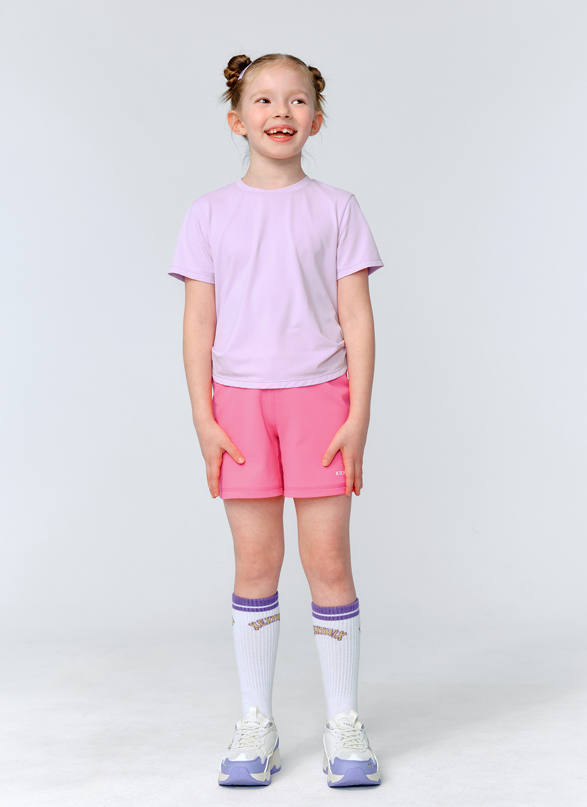 Air Mesh Side Twist Kids Short Sleeve - XFK2TS1301 - Ảnh 22