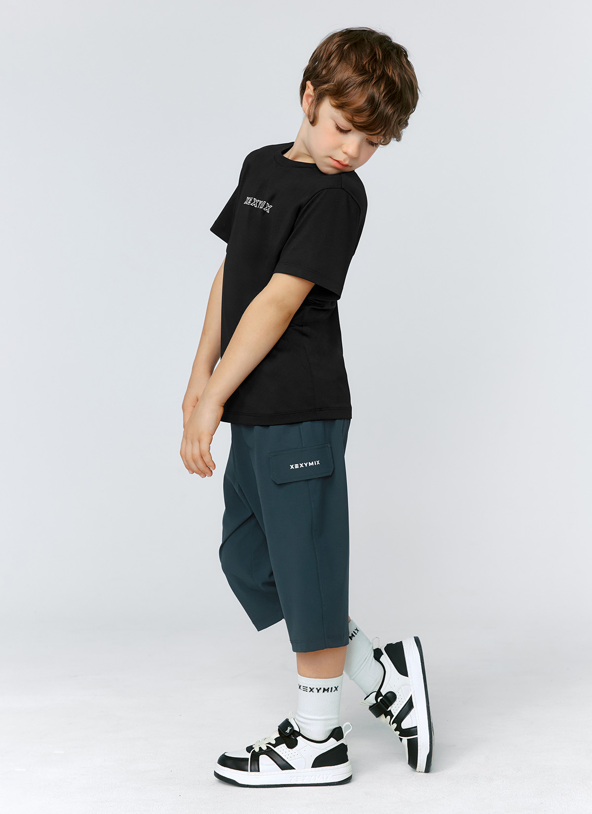 Quần bé trai Cooling Tricot Boys Cargo 3/4 Length Pants-XMK2PP1301 - Ảnh 15