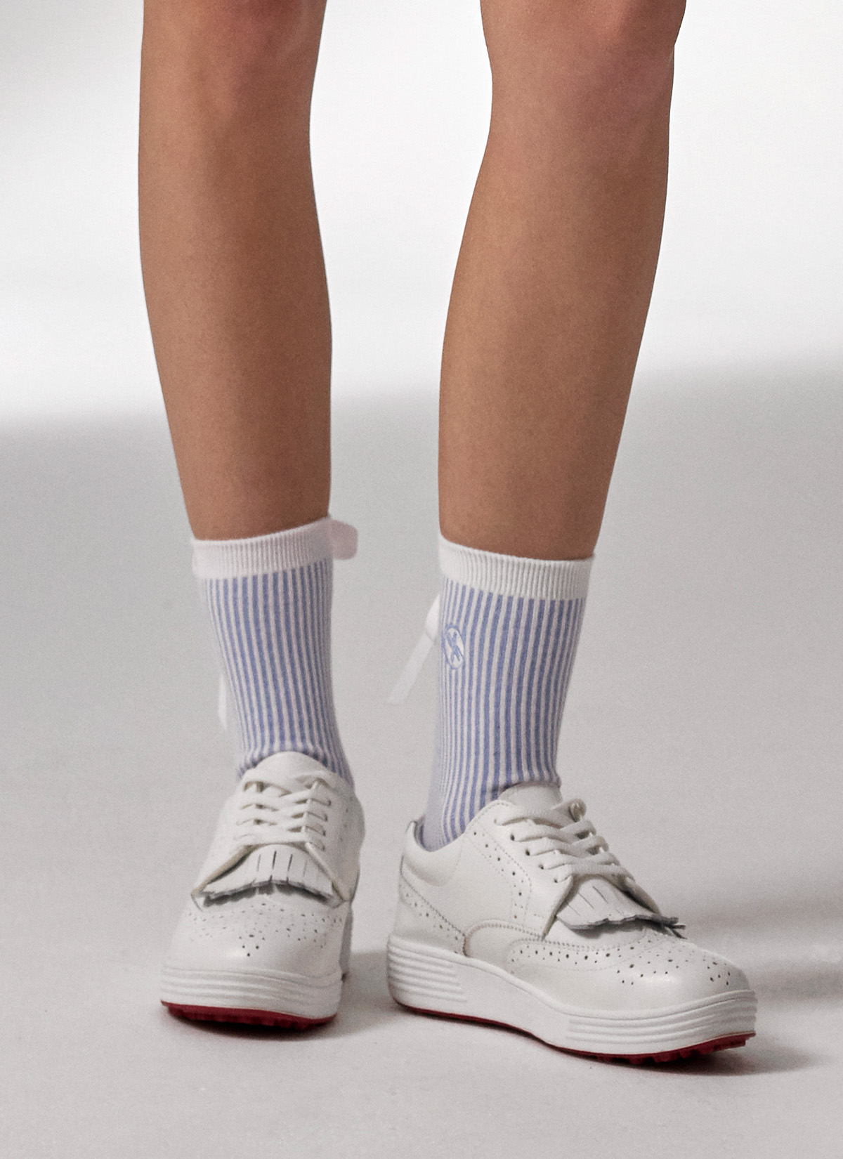 Tất cổ trung Striped Ribbon Crew - XFK3AM1701 - Ảnh 10