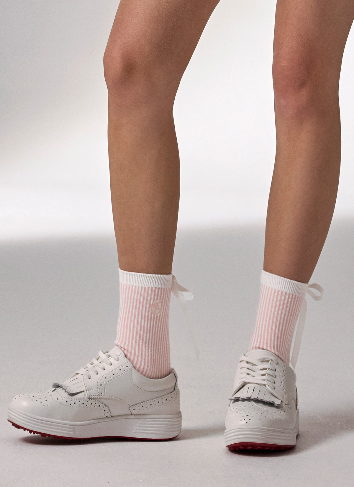 Tất cổ trung Striped Ribbon Crew - XFK3AM1701 - Ảnh 19