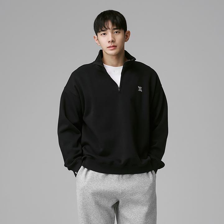 Essential Signature Fleece Half-Zip Sweatshirt - XTMHZ10J3