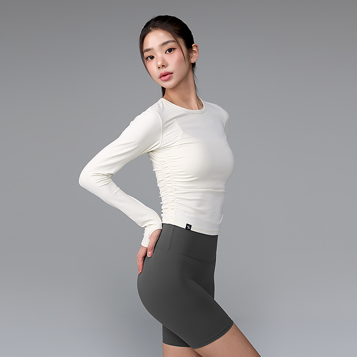 Áo dài tay Side Shirring Crop – XWFLT05J3