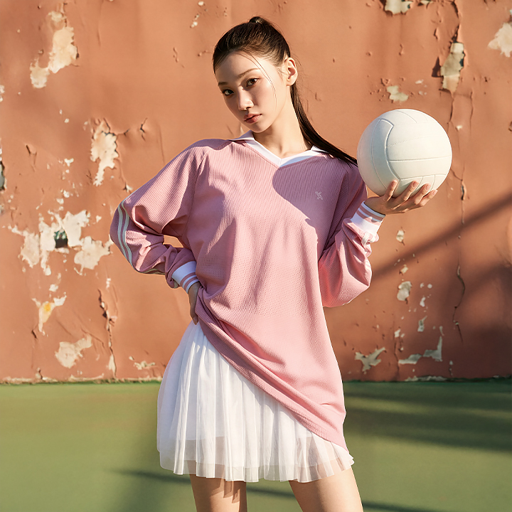 Áo Mesh Trackline Open Collar - XFL2TL1112
