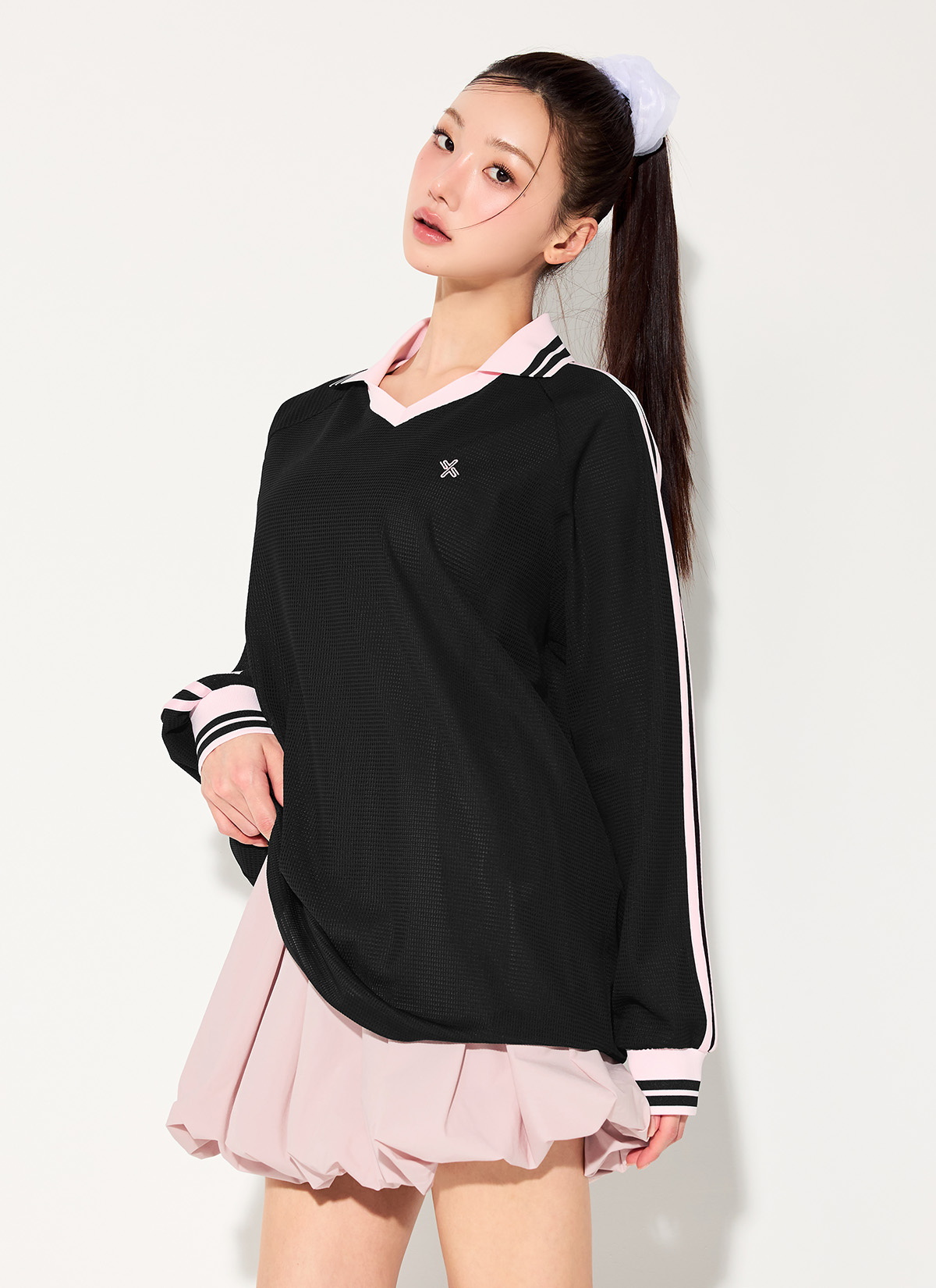 Áo Mesh Trackline Open Collar - XFL2TL1112 - Ảnh 6